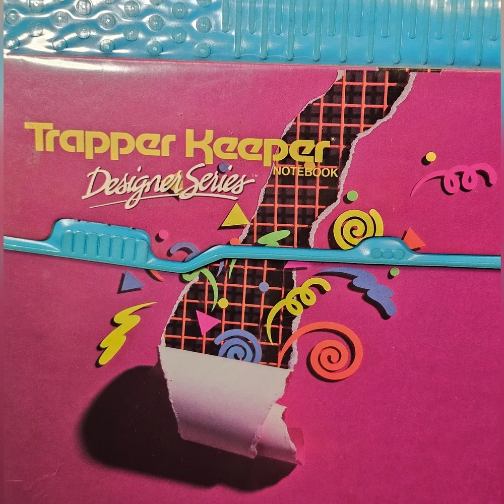 Vintage 90's Mead Trapper Keeper Designer Series 3 Ring Binder
